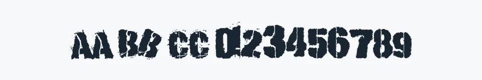 Rzeczywista próbka kroju If — Aa Bb Cc 0123456789