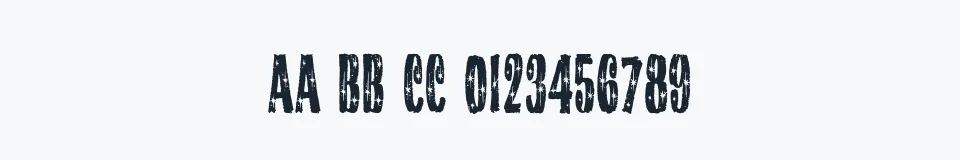 Rzeczywista próbka kroju StarshineMF — Aa Bb Cc 0123456789