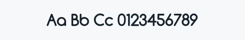Rzeczywista próbka kroju Comfortaa — Aa Bb Cc 0123456789