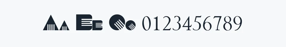 Rzeczywista próbka kroju vuur — Aa Bb Cc 0123456789