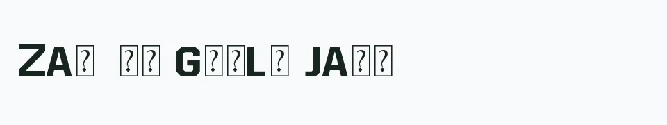 Rzeczywisty podgląd fontu Allstar4 – Zażółć gęślą jaźń