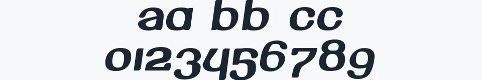 Rzeczywista próbka kroju Beroga — Aa Bb Cc 0123456789