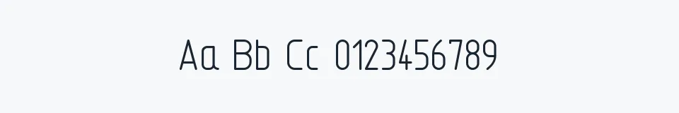 Rzeczywista próbka kroju TGL 31034-1 — Aa Bb Cc 0123456789