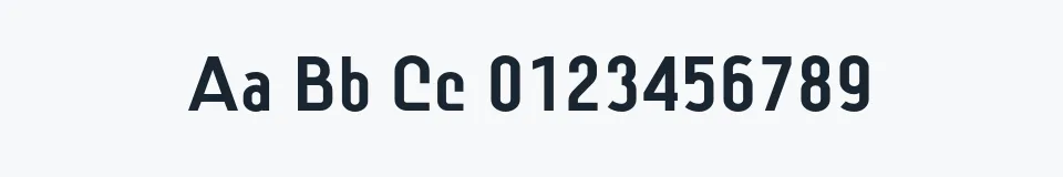 Rzeczywista próbka kroju Lindau — Aa Bb Cc 0123456789