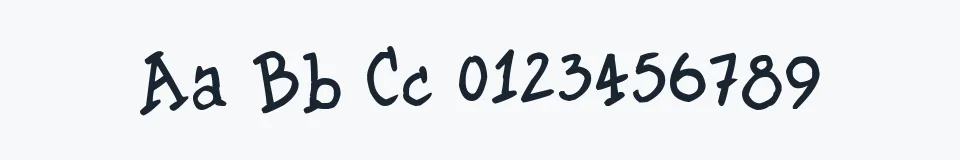 Rzeczywista próbka kroju Gilke 3000 — Aa Bb Cc 0123456789