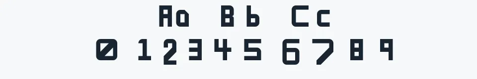 Rzeczywista próbka kroju bellafonte — Aa Bb Cc 0123456789