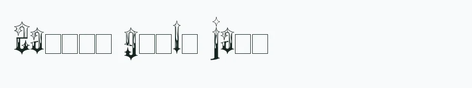 Rzeczywisty podgląd fontu Gothic Flames – Zażółć gęślą jaźń