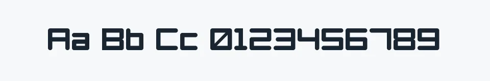 Rzeczywista próbka kroju Azertype-Regular — Aa Bb Cc 0123456789