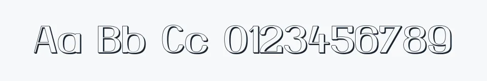 Rzeczywista próbka kroju Yiggivoo Unicode — Aa Bb Cc 0123456789