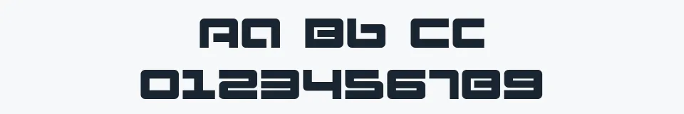 Rzeczywista próbka kroju Pulse Rifle — Aa Bb Cc 0123456789