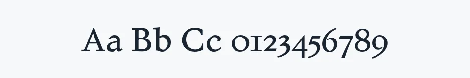Rzeczywista próbka kroju Juvelo — Aa Bb Cc 0123456789
