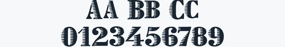 Rzeczywista próbka kroju Zebraesq — Aa Bb Cc 0123456789