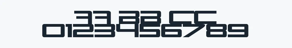 Rzeczywista próbka kroju N-Gage — Aa Bb Cc 0123456789