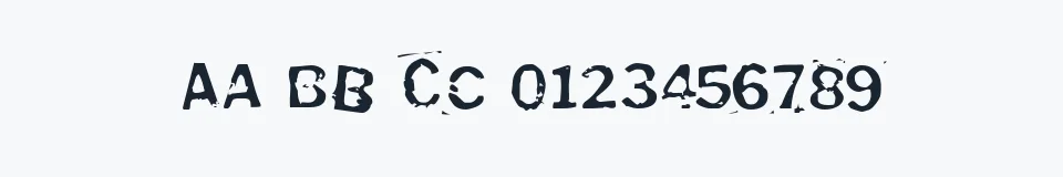 Rzeczywista próbka kroju Puddleduck — Aa Bb Cc 0123456789