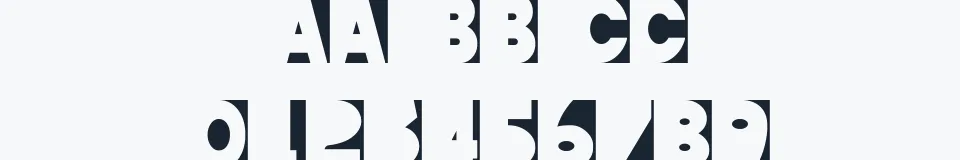 Rzeczywista próbka kroju Good Vibes — Aa Bb Cc 0123456789