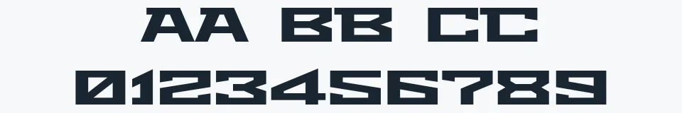 Rzeczywista próbka kroju Metro — Aa Bb Cc 0123456789