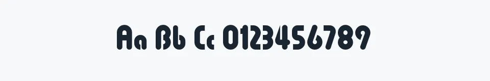 Rzeczywista próbka kroju Pollyanna — Aa Bb Cc 0123456789