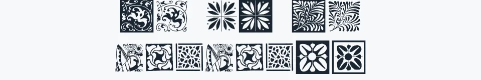 Rzeczywista próbka kroju TypoBackgrounds — Aa Bb Cc 0123456789