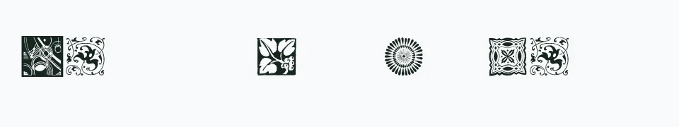 Rzeczywisty podgląd fontu TypoBackgrounds – Zażółć gęślą jaźń