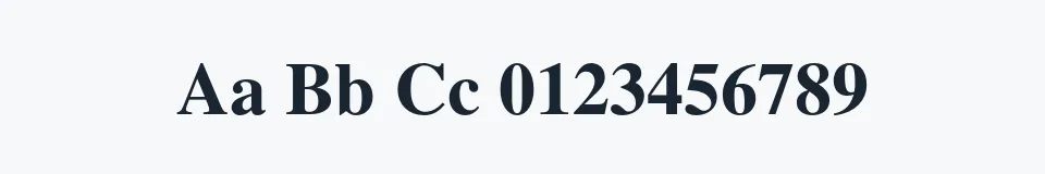 Rzeczywista próbka kroju Tempora LGC Uni — Aa Bb Cc 0123456789