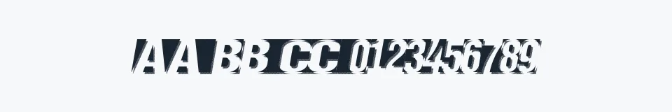 Rzeczywista próbka kroju Negatron — Aa Bb Cc 0123456789