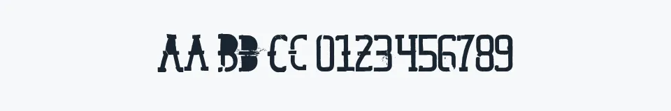 Rzeczywista próbka kroju GoodPeace — Aa Bb Cc 0123456789