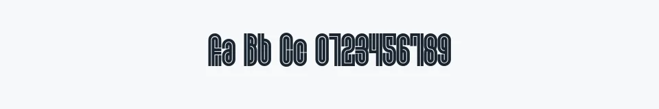 Rzeczywista próbka kroju K5 — Aa Bb Cc 0123456789