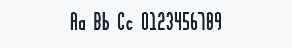 Rzeczywista próbka kroju Noodletee — Aa Bb Cc 0123456789