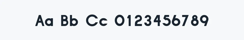 Rzeczywista próbka kroju LT Anomaly — Aa Bb Cc 0123456789