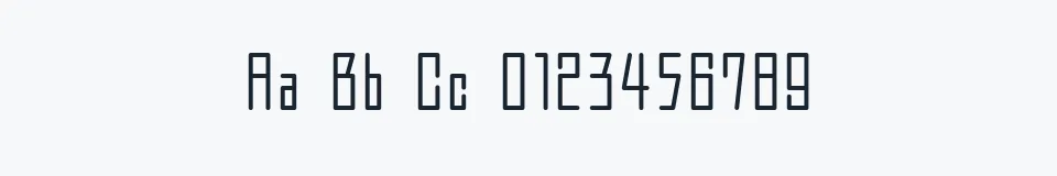 Rzeczywista próbka kroju MW HONE — Aa Bb Cc 0123456789