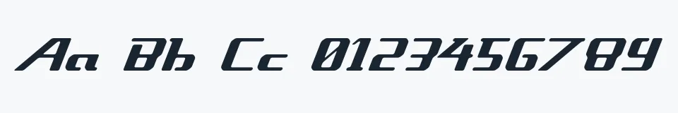 Rzeczywista próbka kroju Sneakout — Aa Bb Cc 0123456789