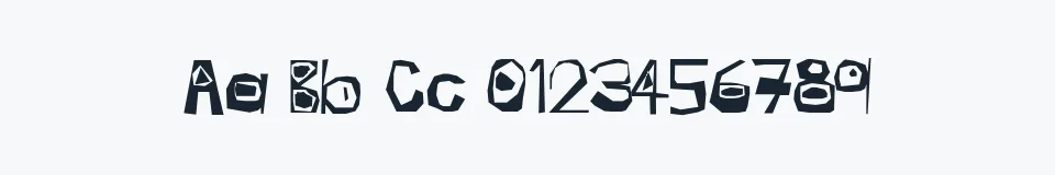 Rzeczywista próbka kroju Manic — Aa Bb Cc 0123456789