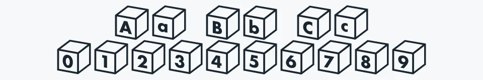 Rzeczywista próbka kroju Box — Aa Bb Cc 0123456789