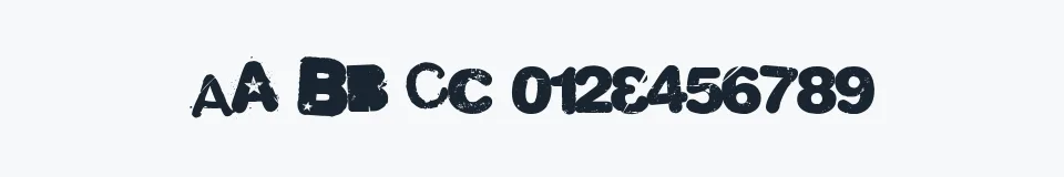 Rzeczywista próbka kroju Malgecito — Aa Bb Cc 0123456789