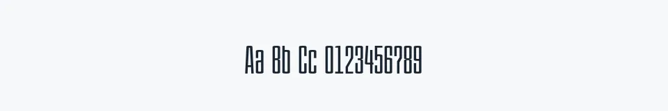 Rzeczywista próbka kroju PC.DE — Aa Bb Cc 0123456789