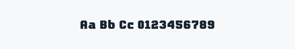 Rzeczywista próbka kroju ProLamina — Aa Bb Cc 0123456789