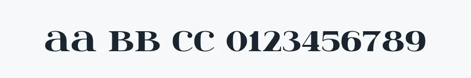 Rzeczywista próbka kroju itsadzoke — Aa Bb Cc 0123456789