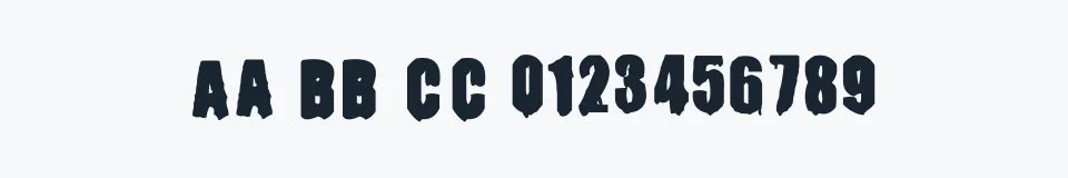 Rzeczywista próbka kroju Masturbator — Aa Bb Cc 0123456789