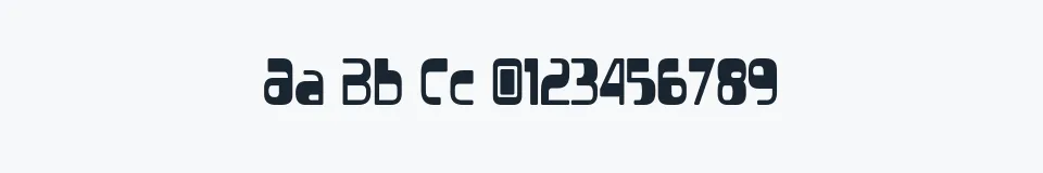 Rzeczywista próbka kroju Vectroid — Aa Bb Cc 0123456789