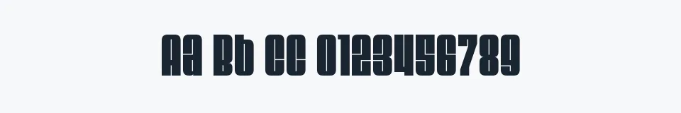 Rzeczywista próbka kroju Velvenda — Aa Bb Cc 0123456789