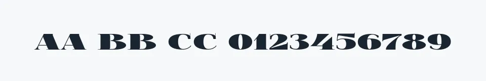 Rzeczywista próbka kroju FoglihtenBPS01 — Aa Bb Cc 0123456789