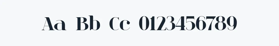 Rzeczywista próbka kroju spinwerad — Aa Bb Cc 0123456789
