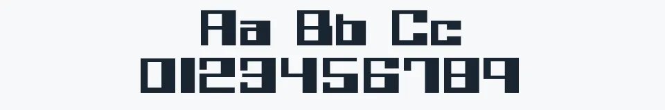 Rzeczywista próbka kroju Believer — Aa Bb Cc 0123456789