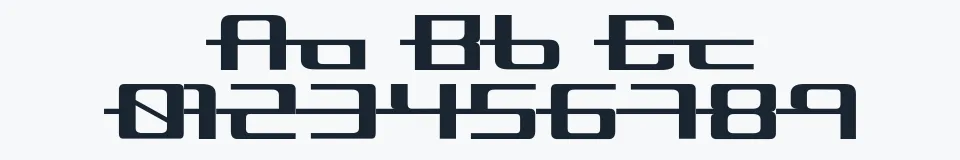 Rzeczywista próbka kroju Continuous — Aa Bb Cc 0123456789