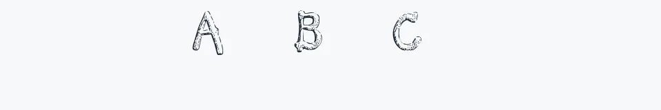 Rzeczywista próbka kroju Smelted Demo — Aa Bb Cc 0123456789