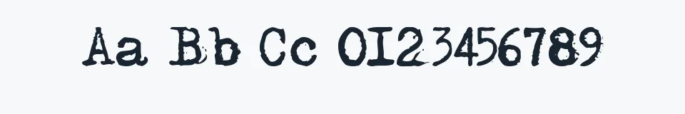 Rzeczywista próbka kroju Adler — Aa Bb Cc 0123456789