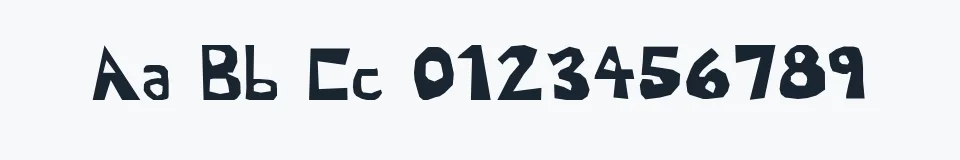 Rzeczywista próbka kroju Blahh — Aa Bb Cc 0123456789