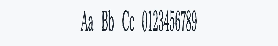 Rzeczywista próbka kroju ChillyMoe — Aa Bb Cc 0123456789