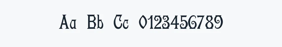 Rzeczywista próbka kroju Descant — Aa Bb Cc 0123456789