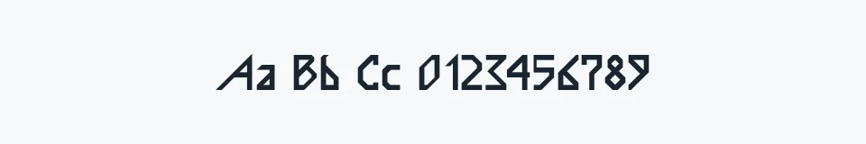 Rzeczywista próbka kroju InkaBod — Aa Bb Cc 0123456789